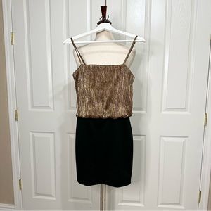Bronze and Black stretchable dress size Small